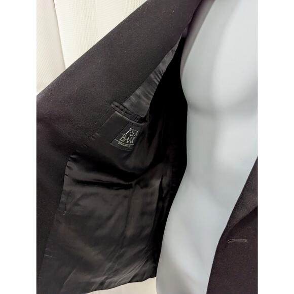 JOS. A. BANK! CASHMERE! 100% PURE LUXE, SOFT BLACK JACKET, BLAZER, COAT! SZ 40S - Picture 4 of 8